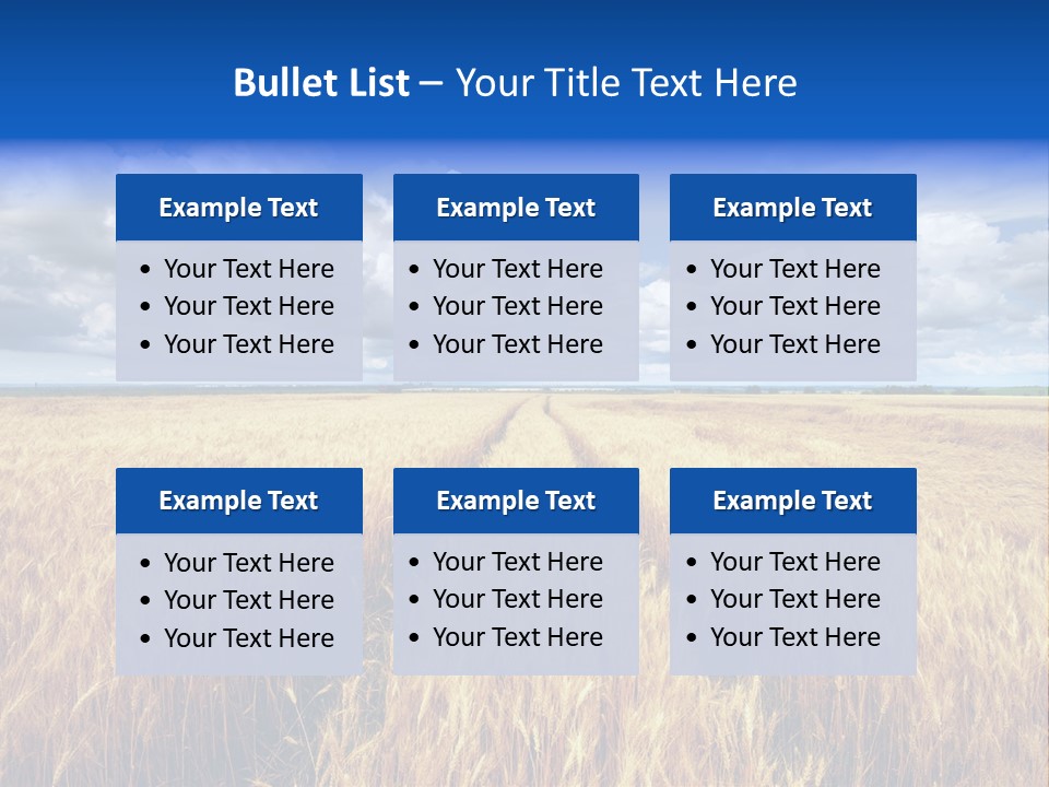 Green Golden Farm PowerPoint Template