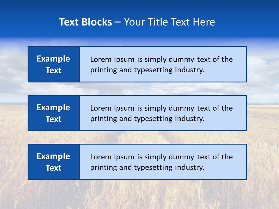 Green Golden Farm PowerPoint Template