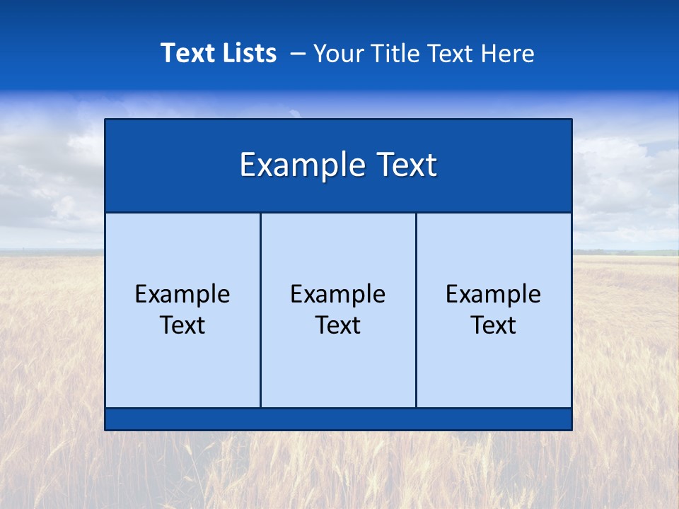 Green Golden Farm PowerPoint Template