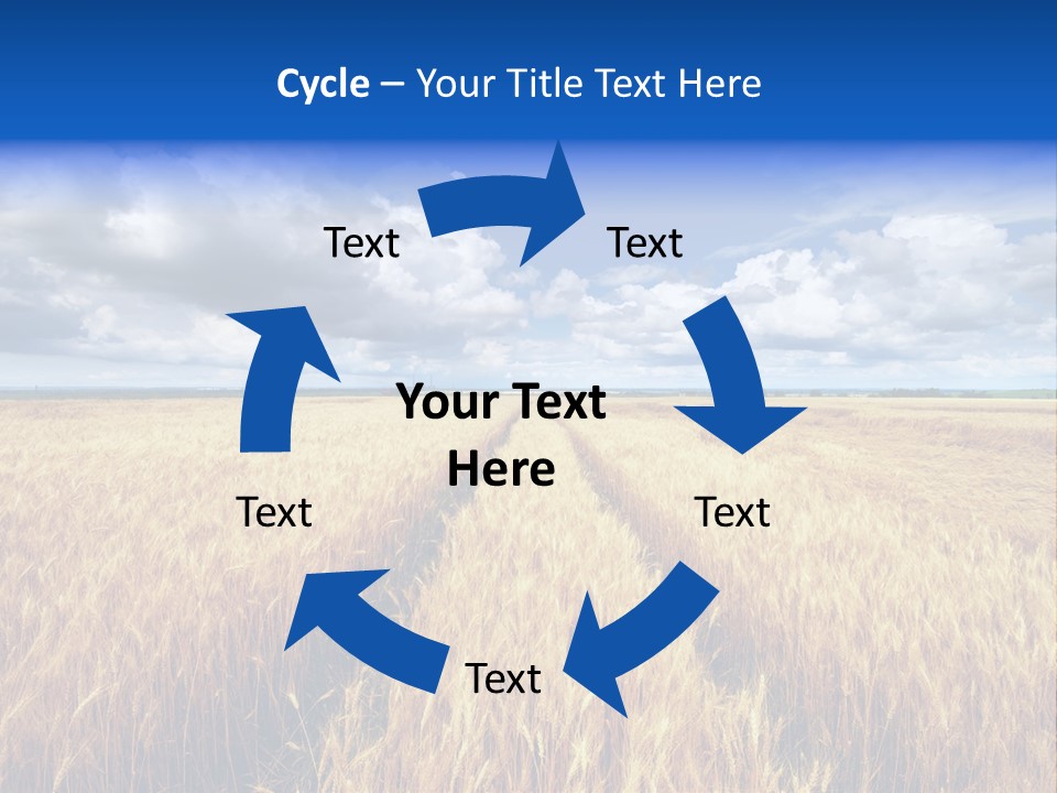 Green Golden Farm PowerPoint Template