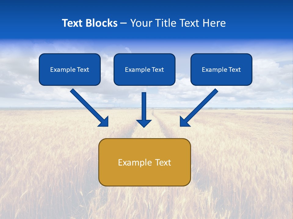 Green Golden Farm PowerPoint Template
