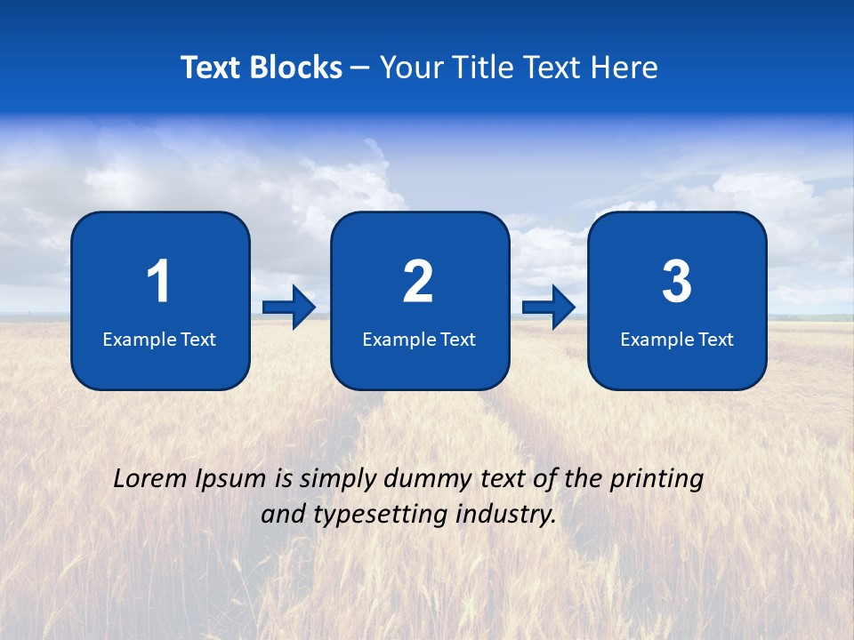Green Golden Farm PowerPoint Template