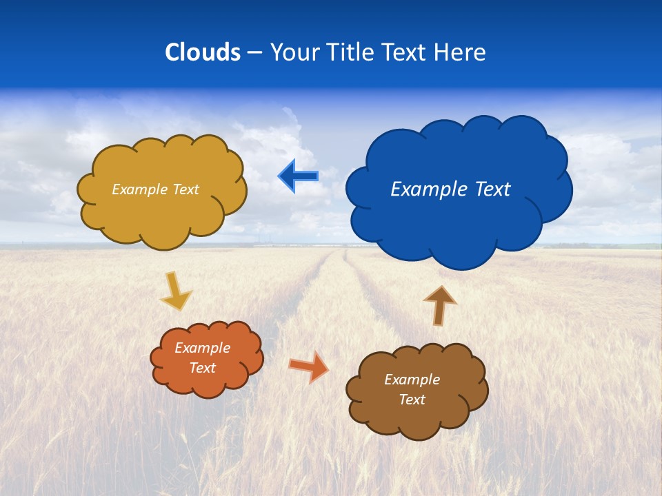 Green Golden Farm PowerPoint Template