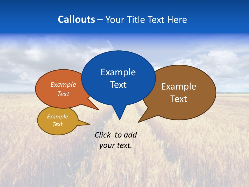 Green Golden Farm PowerPoint Template