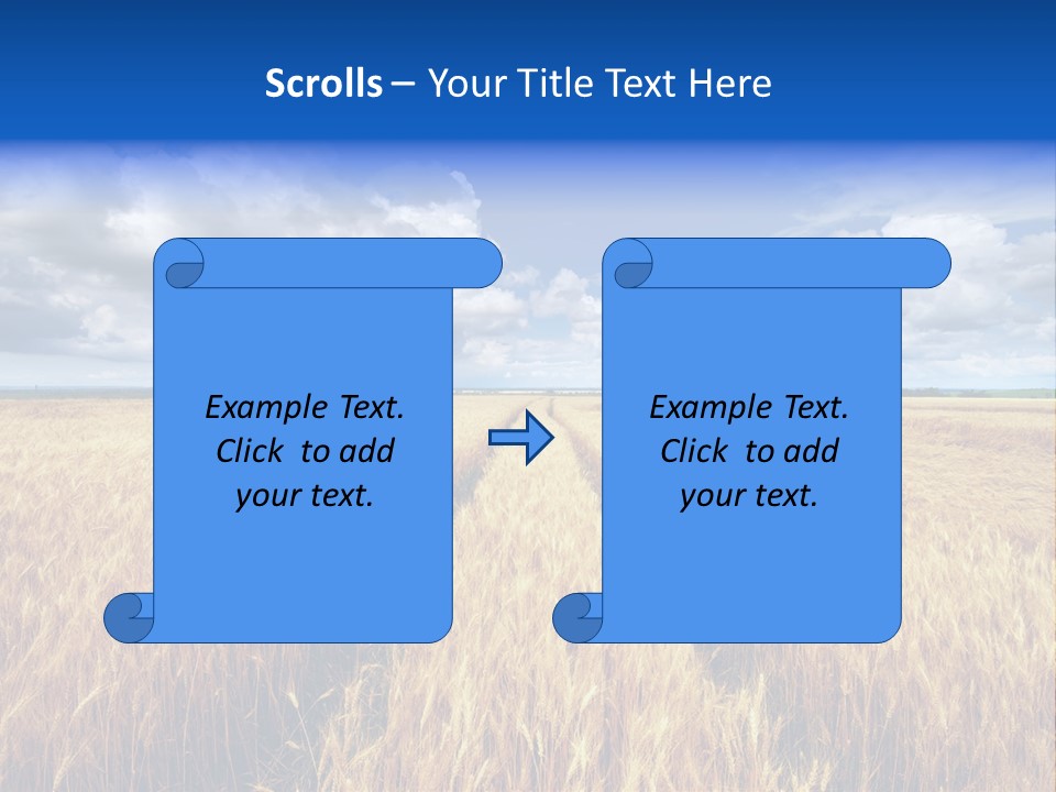 Green Golden Farm PowerPoint Template