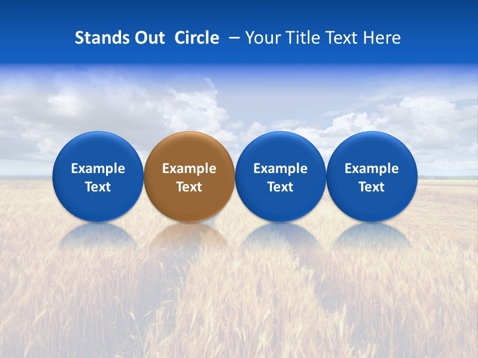 Green Golden Farm PowerPoint Template