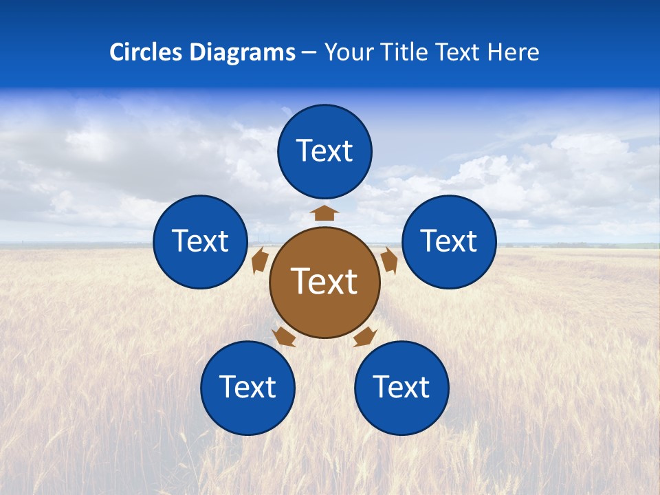 Green Golden Farm PowerPoint Template