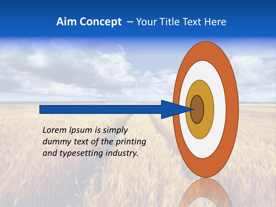 Green Golden Farm PowerPoint Template