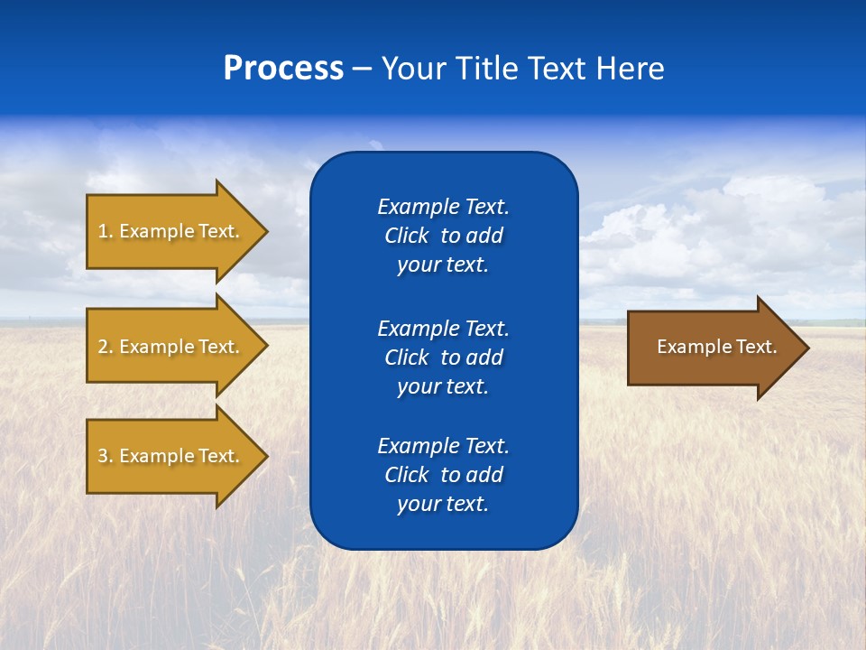 Green Golden Farm PowerPoint Template