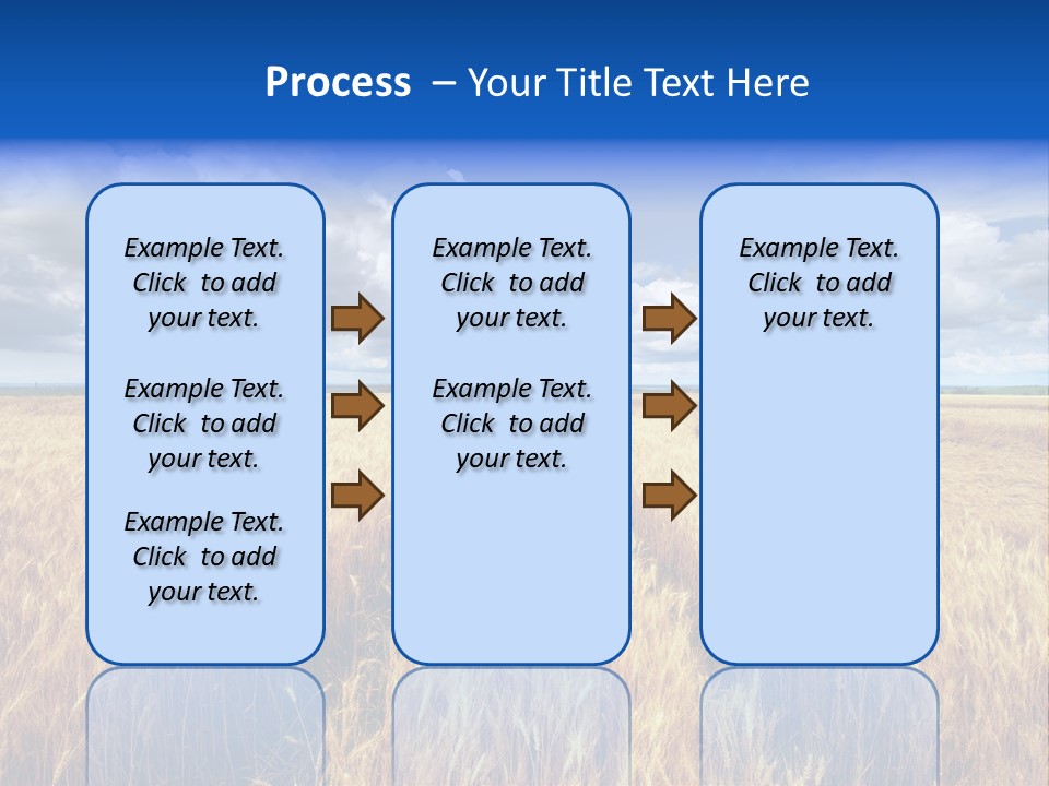 Green Golden Farm PowerPoint Template