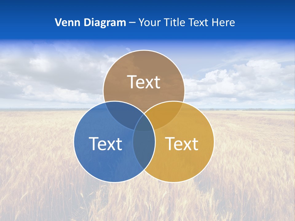 Green Golden Farm PowerPoint Template