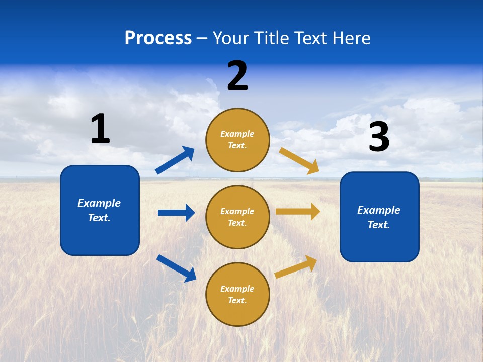 Green Golden Farm PowerPoint Template