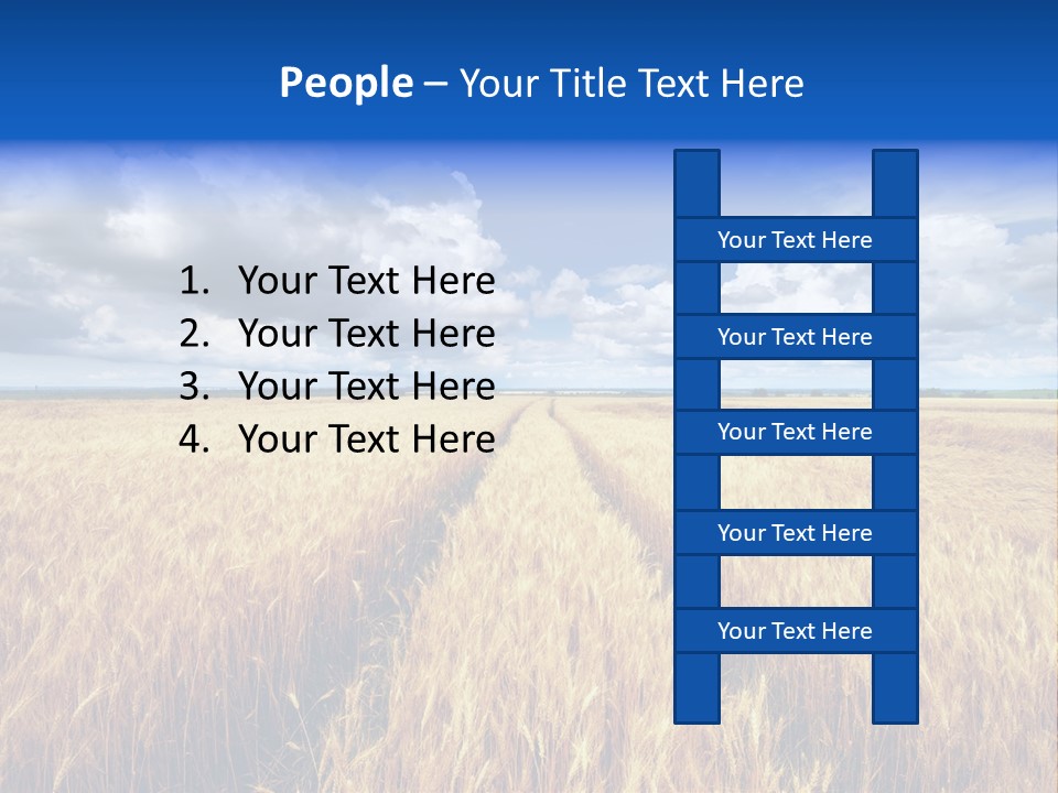 Green Golden Farm PowerPoint Template