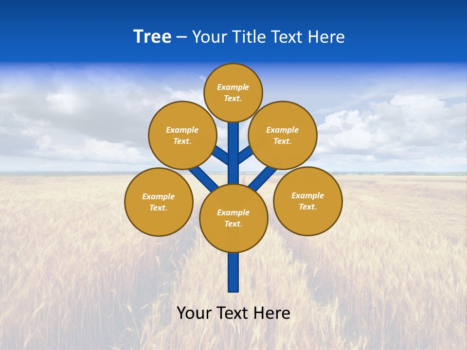 Green Golden Farm PowerPoint Template