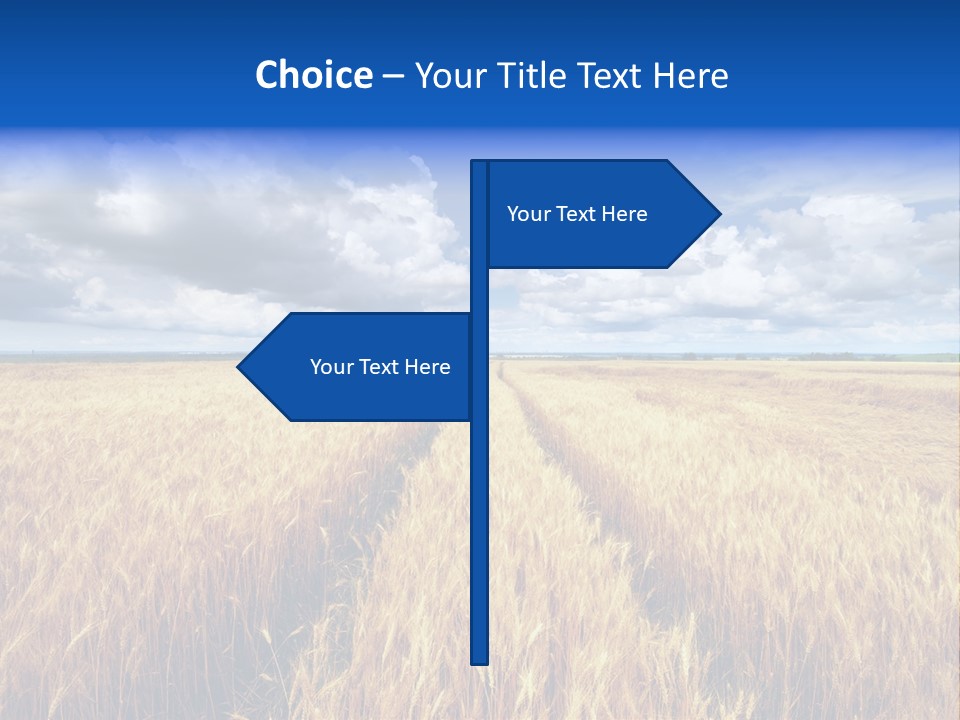 Green Golden Farm PowerPoint Template