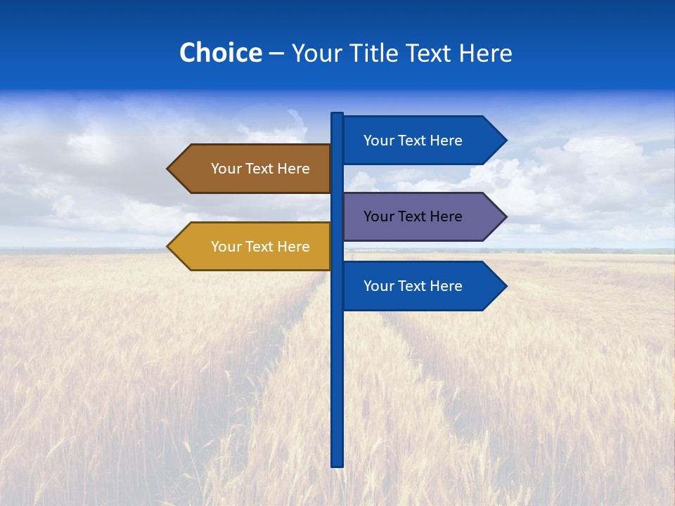 Green Golden Farm PowerPoint Template