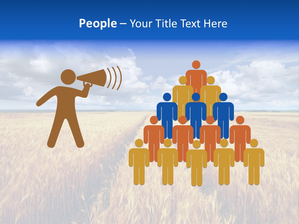 Green Golden Farm PowerPoint Template