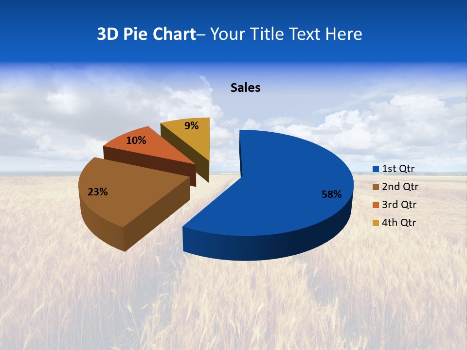 Green Golden Farm PowerPoint Template