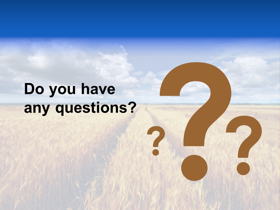 Green Golden Farm PowerPoint Template