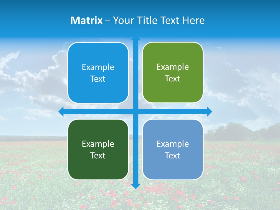 Countryside Flower Sky PowerPoint Template