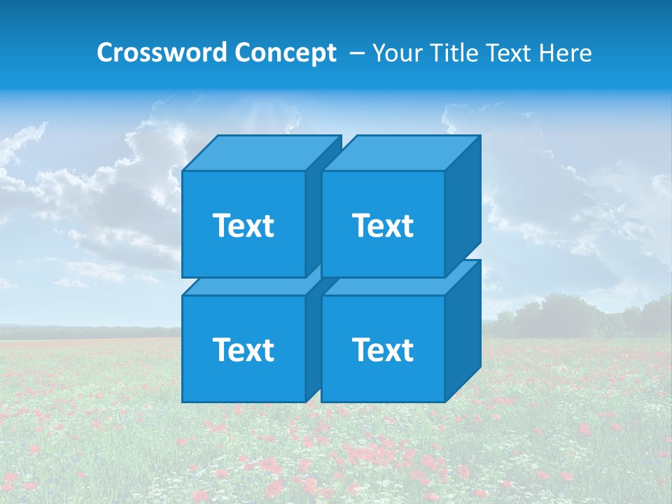 Countryside Flower Sky PowerPoint Template