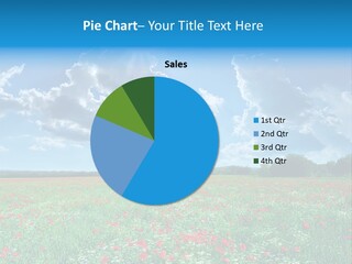 Countryside Flower Sky PowerPoint Template