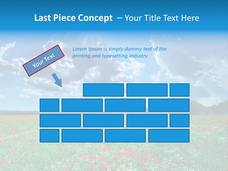 Countryside Flower Sky PowerPoint Template
