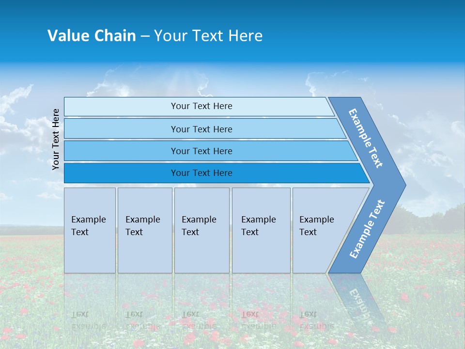 Countryside Flower Sky PowerPoint Template