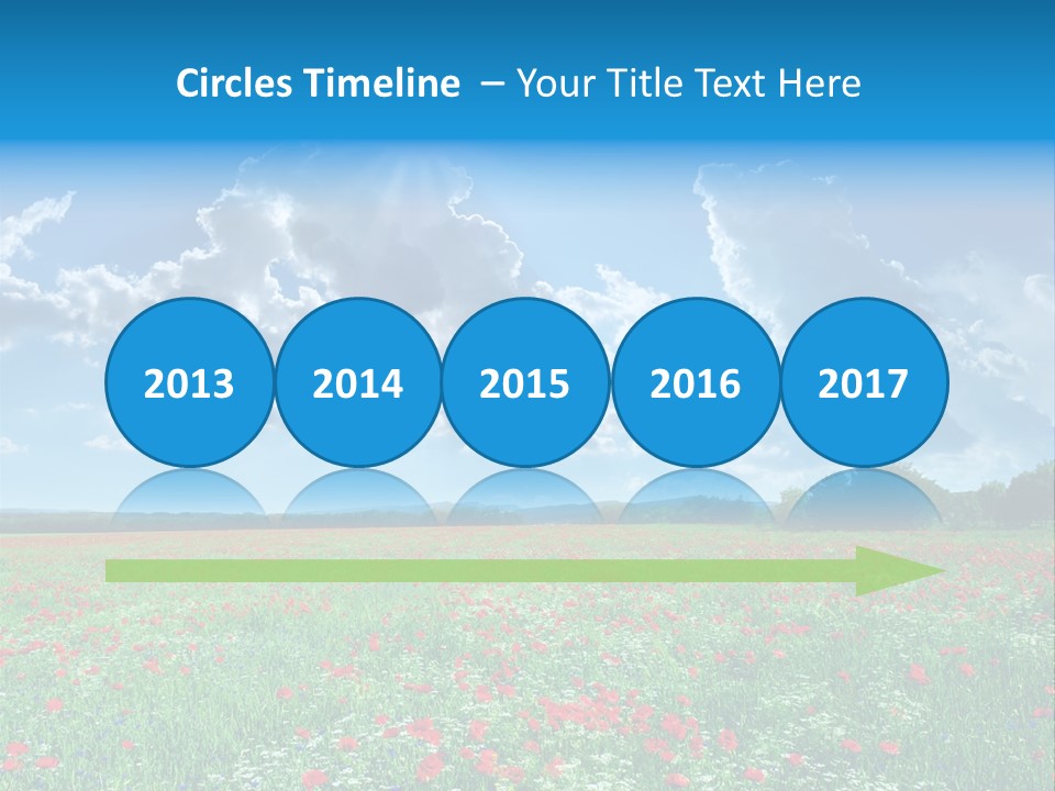 Countryside Flower Sky PowerPoint Template