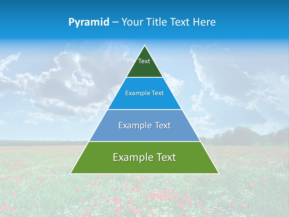 Countryside Flower Sky PowerPoint Template