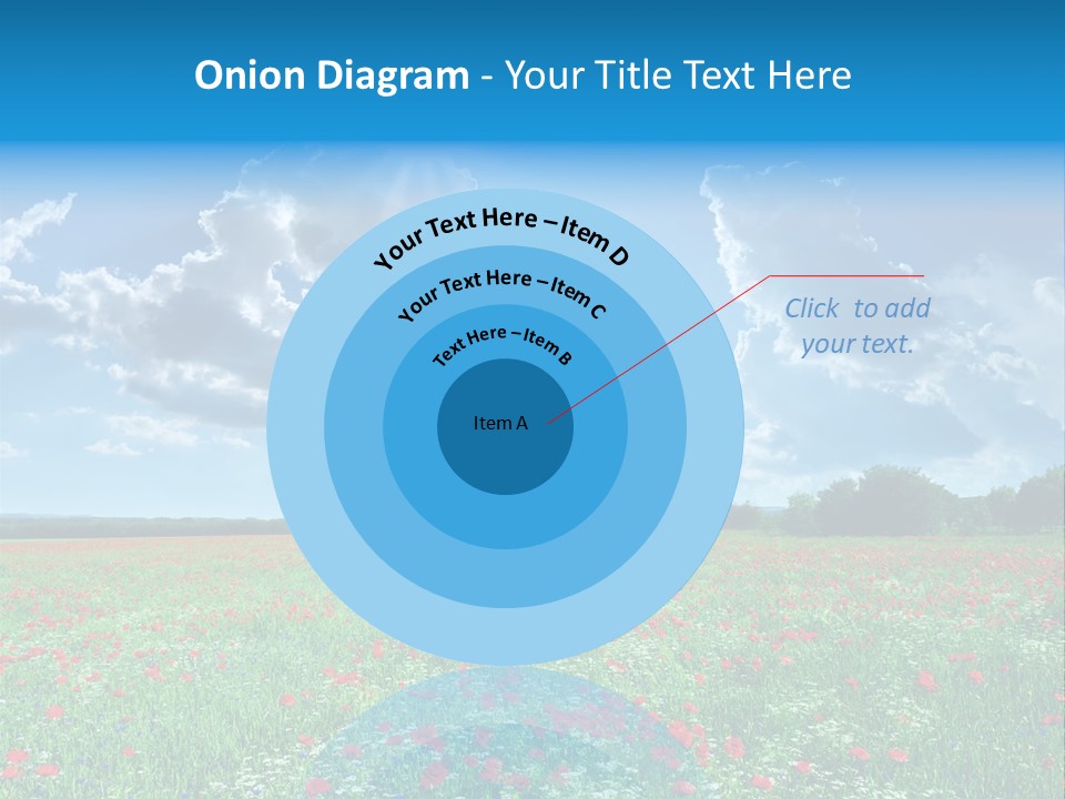 Countryside Flower Sky PowerPoint Template