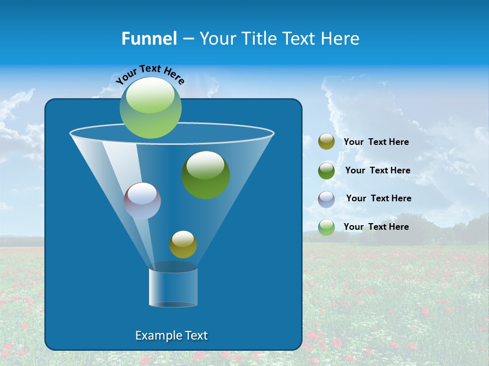 Countryside Flower Sky PowerPoint Template