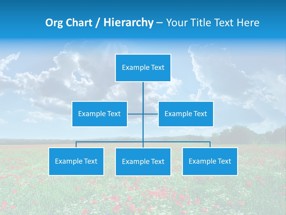 Countryside Flower Sky PowerPoint Template