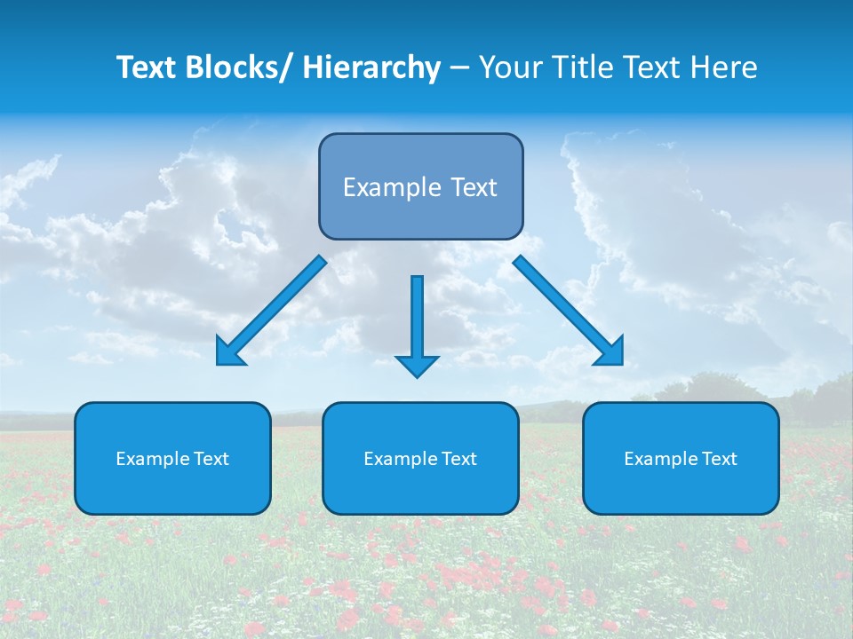 Countryside Flower Sky PowerPoint Template