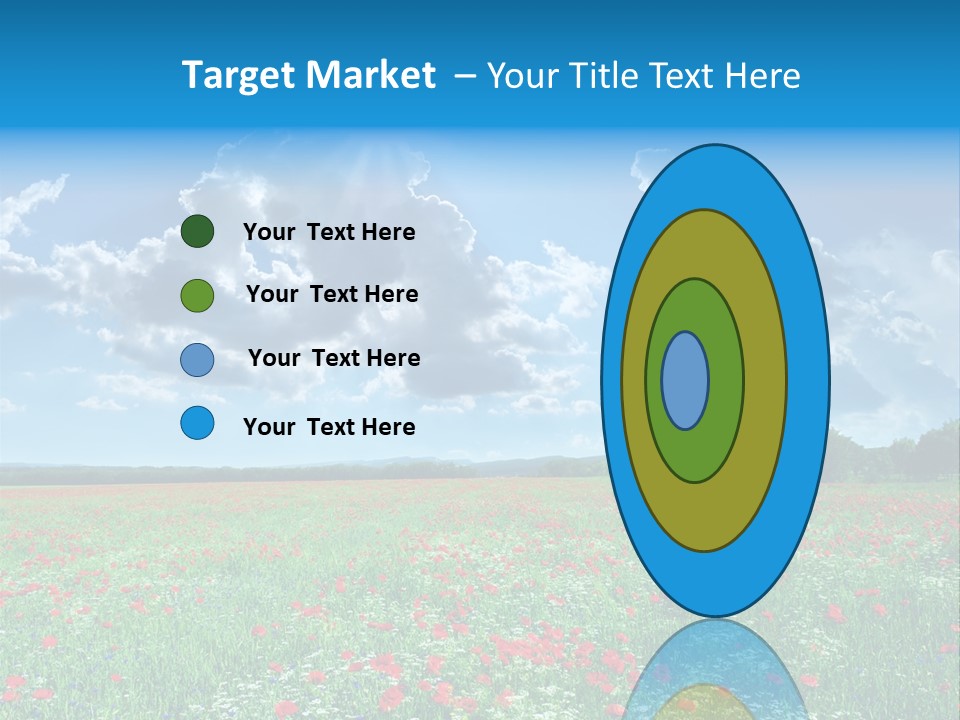 Countryside Flower Sky PowerPoint Template