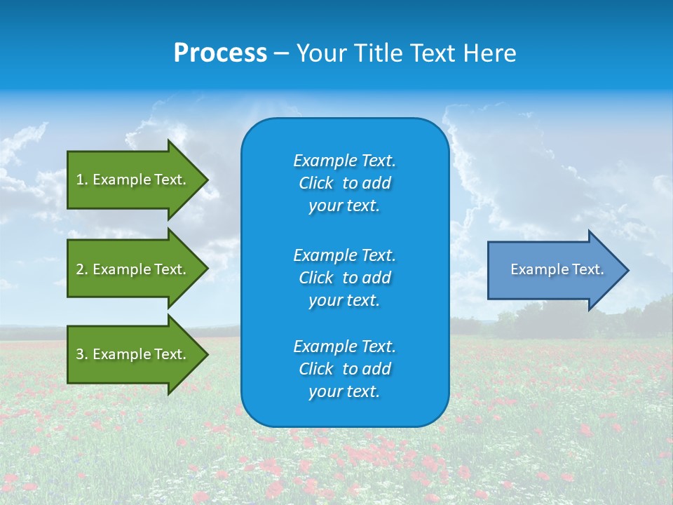 Countryside Flower Sky PowerPoint Template