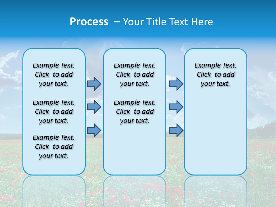 Countryside Flower Sky PowerPoint Template