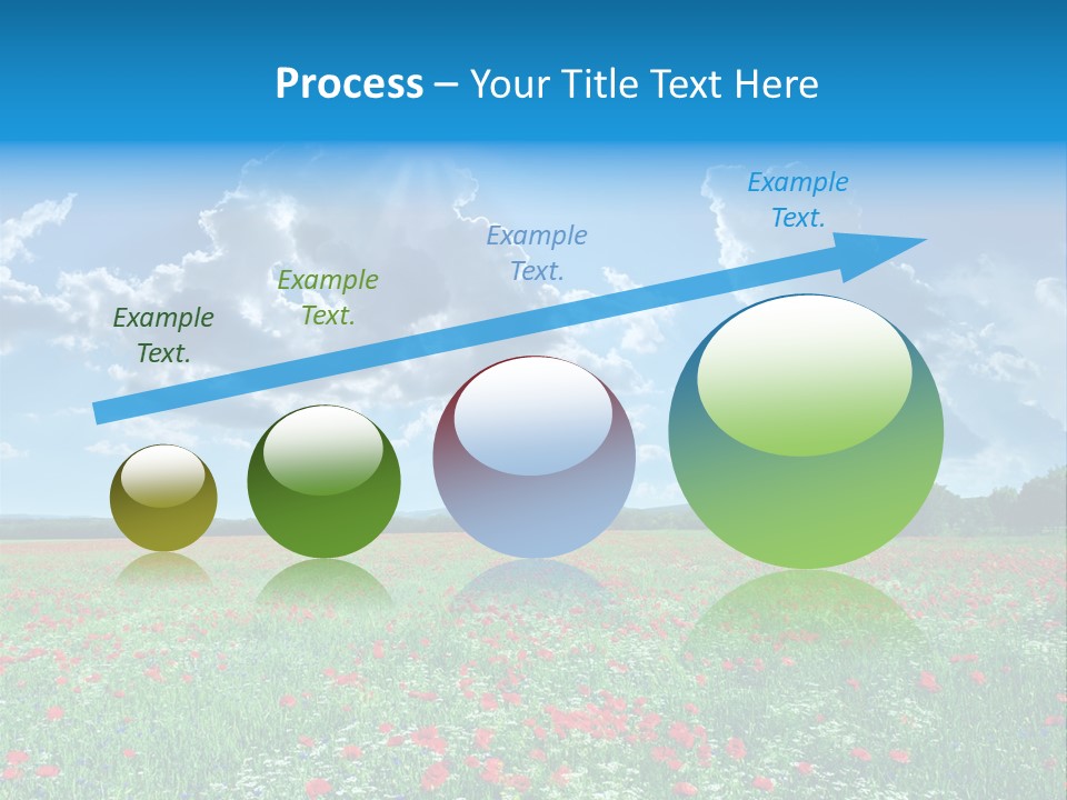 Countryside Flower Sky PowerPoint Template