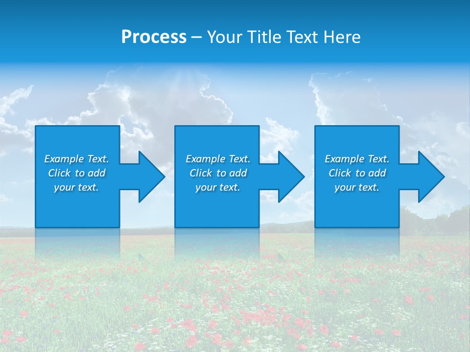 Countryside Flower Sky PowerPoint Template