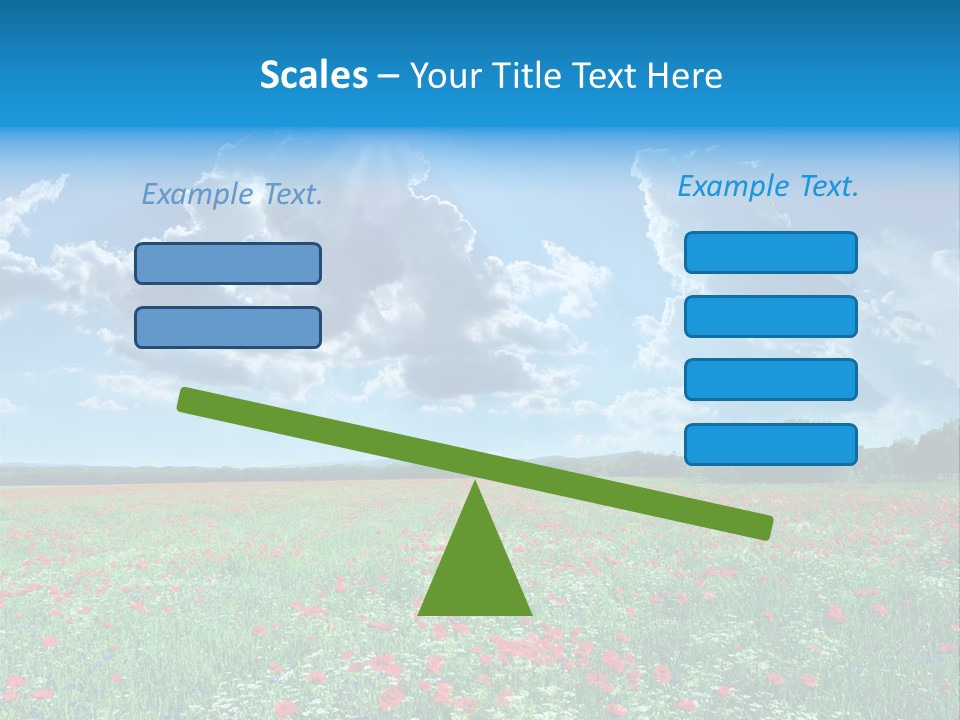 Countryside Flower Sky PowerPoint Template