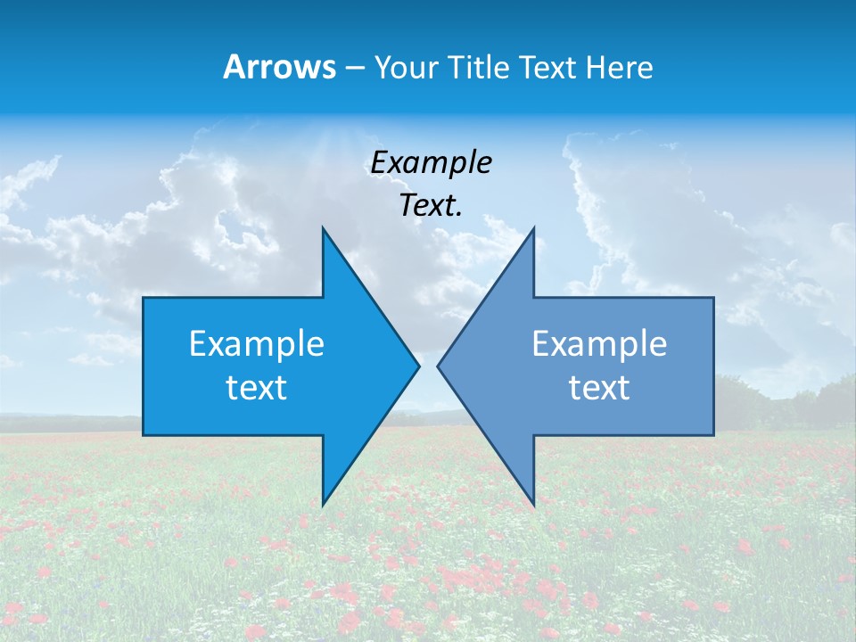 Countryside Flower Sky PowerPoint Template