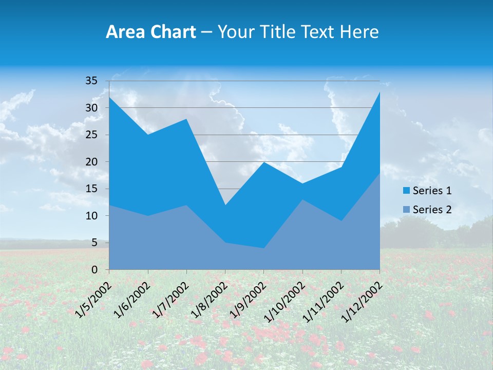 Countryside Flower Sky PowerPoint Template