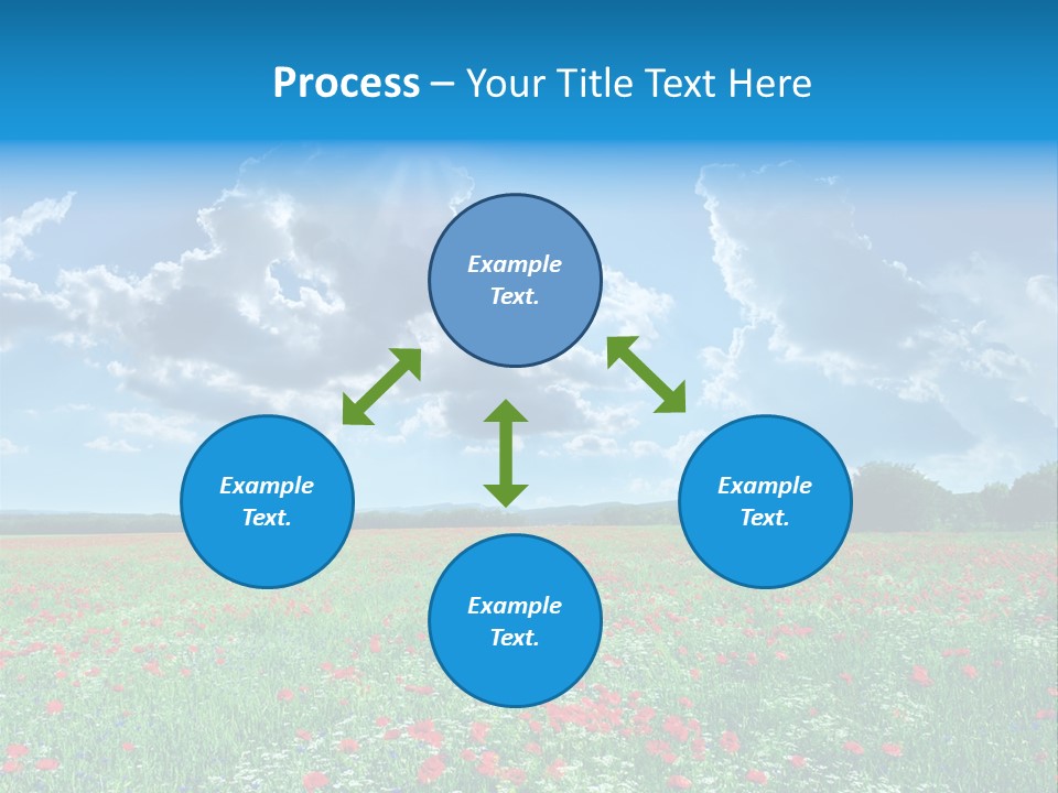 Countryside Flower Sky PowerPoint Template