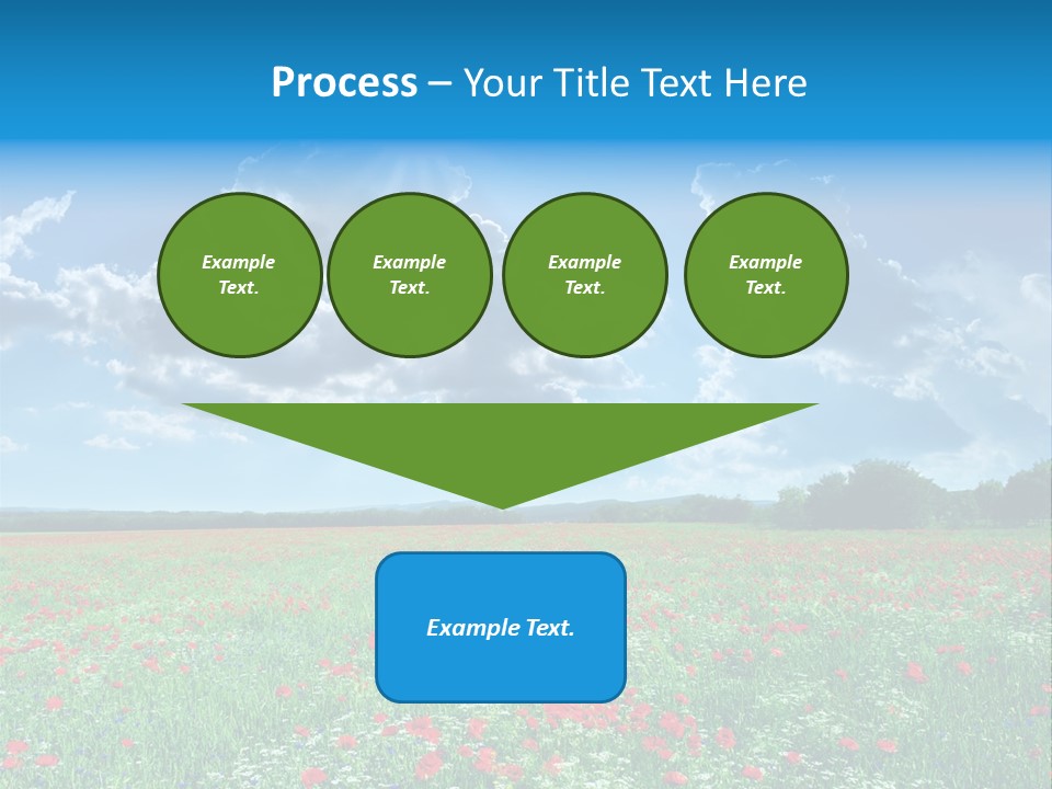 Countryside Flower Sky PowerPoint Template