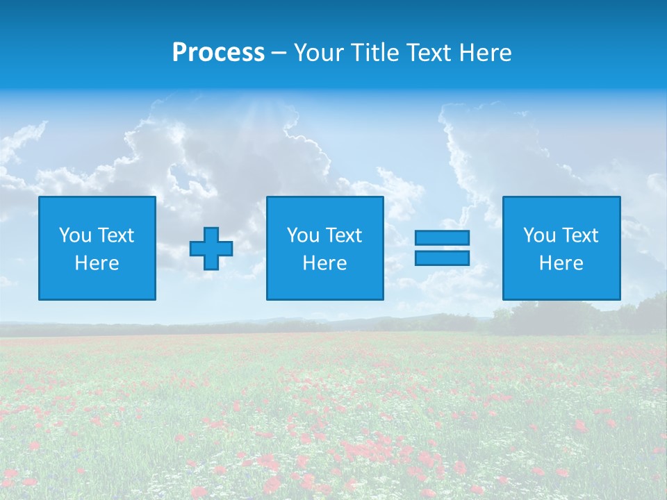 Countryside Flower Sky PowerPoint Template