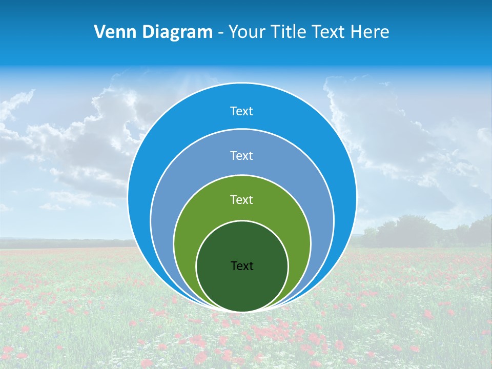 Countryside Flower Sky PowerPoint Template