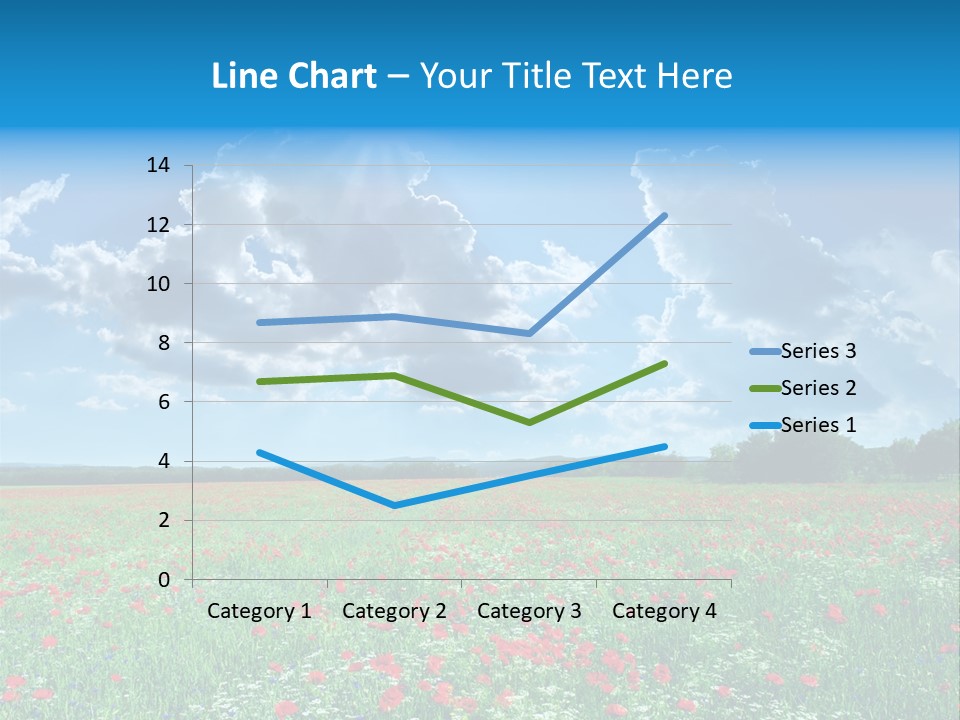 Countryside Flower Sky PowerPoint Template