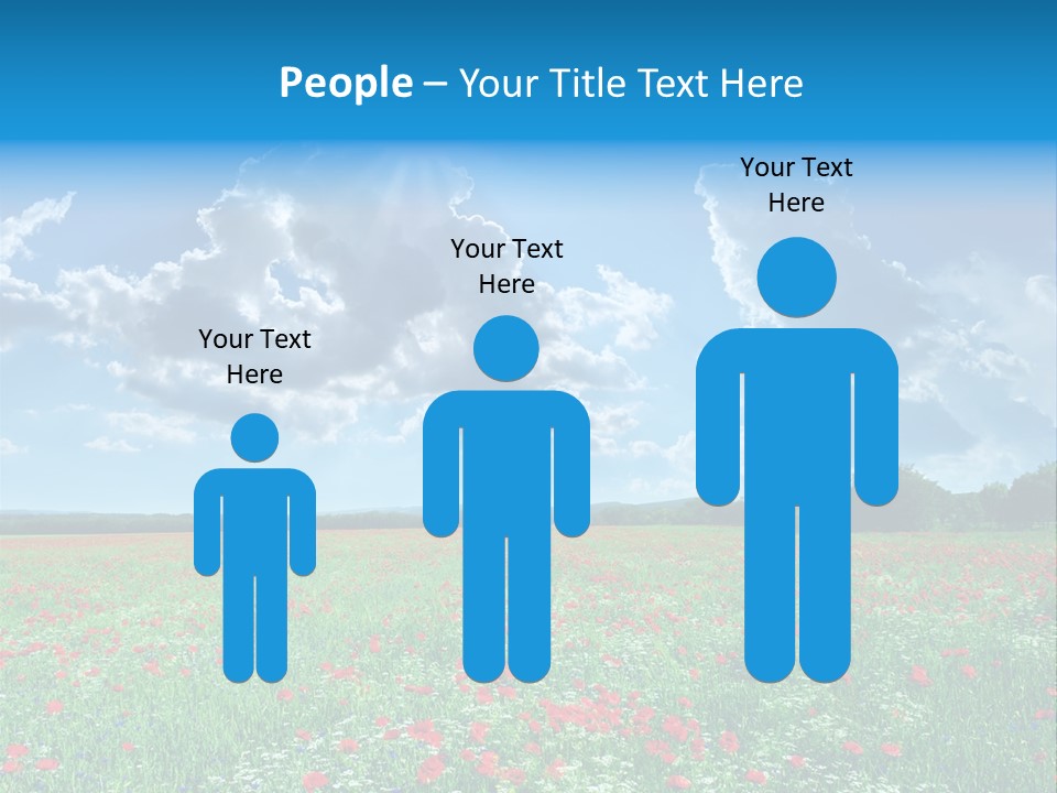 Countryside Flower Sky PowerPoint Template