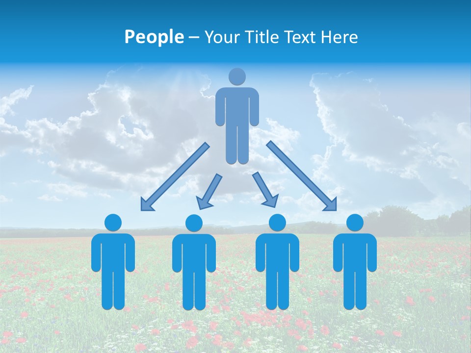 Countryside Flower Sky PowerPoint Template