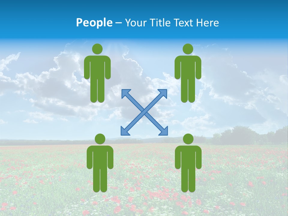 Countryside Flower Sky PowerPoint Template